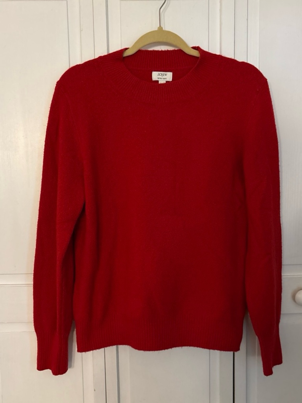 J. Crew Men's Red Crewneck Sweater